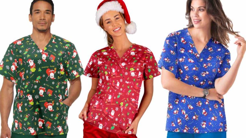 Embrace the Festive Spirit with Stylish Xmas Scrubs A Merry Guide to Christmas Scrub Tops