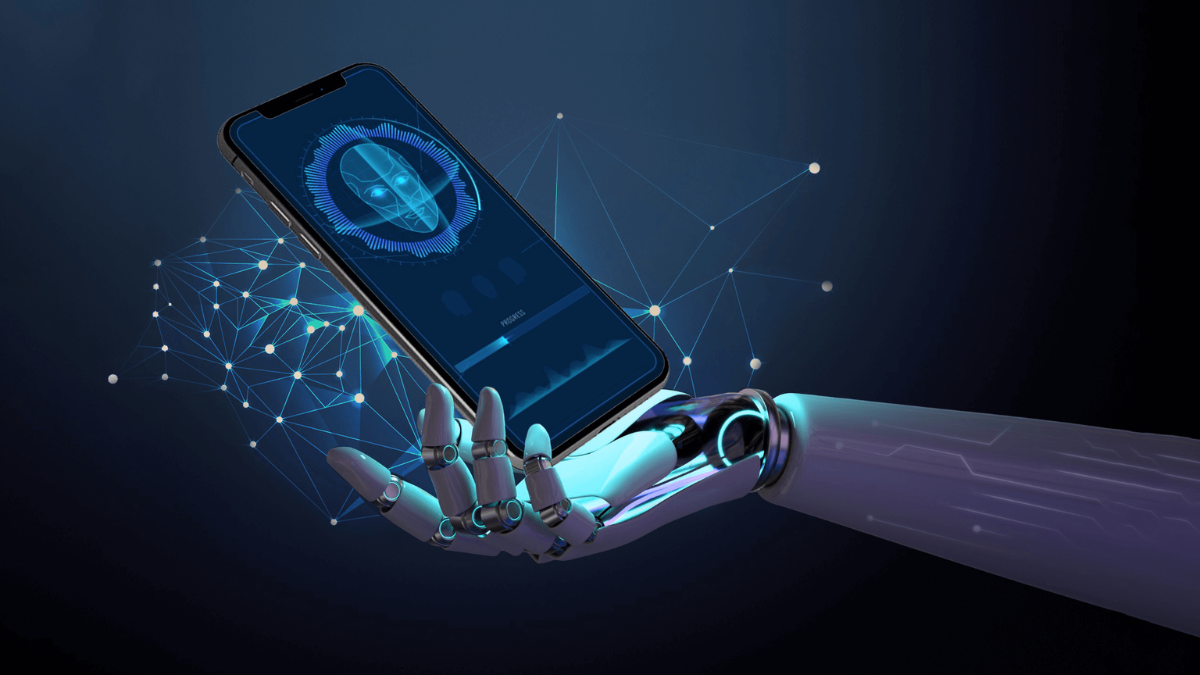 visual representation of AI revolution on mobile