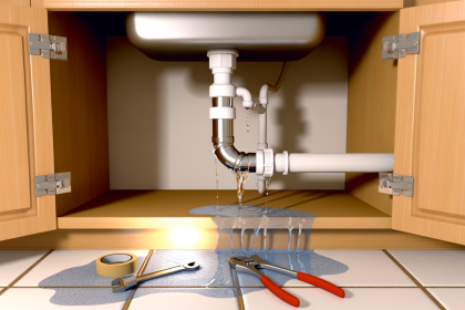 How to Fix A Leaking Pipe Under The Kitchen Sink?