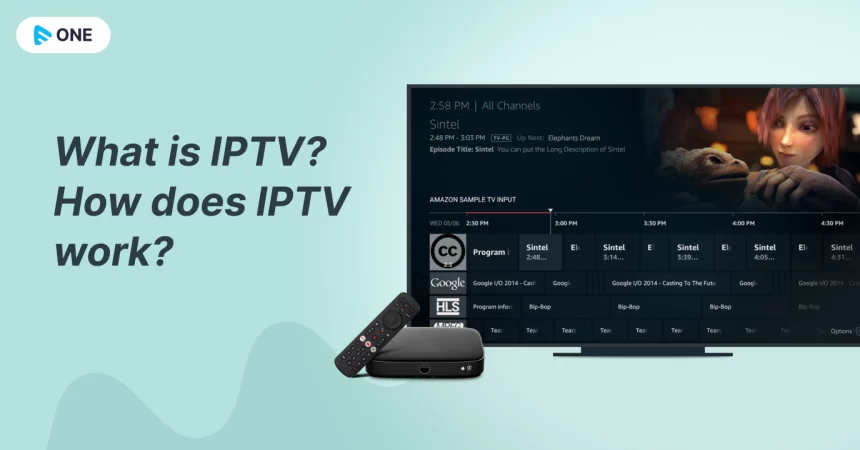 IPTV streaming concept illustration