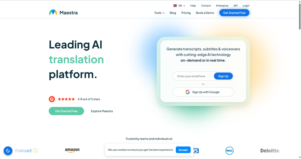 Top AI Video Translator - Maestra