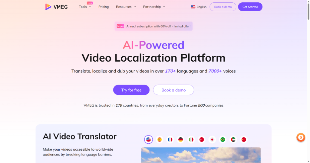 Top AI Video Translator - VMEG AI
