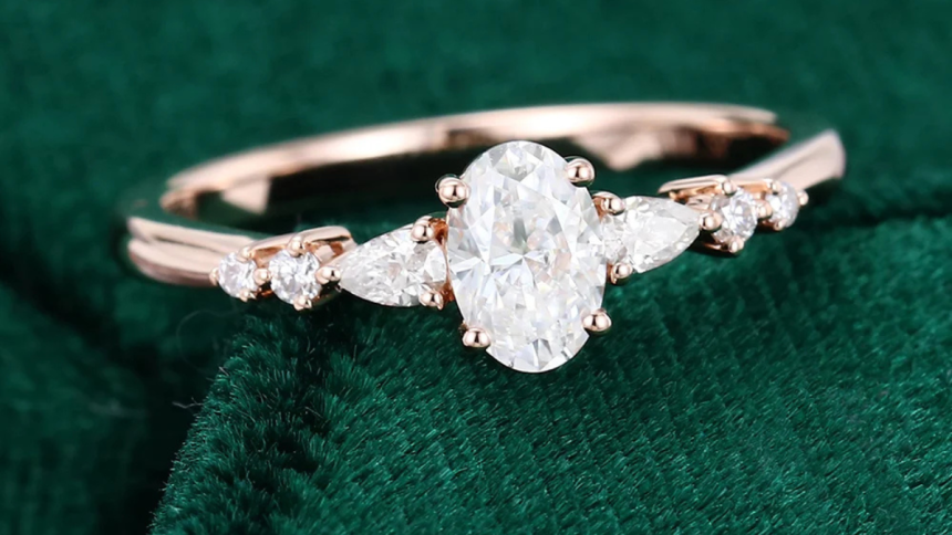 oval moissanite engagement rings