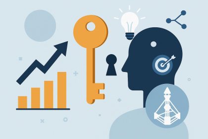 Abstract diagram illustrating human design principles for entrepreneurial strategy and business growth