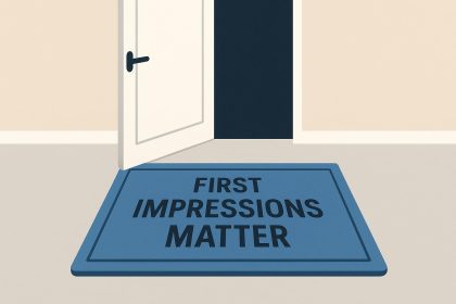 Professional handshake during a business meeting highlights the importance of first impressions