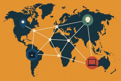 Global network of experts collaborating to influence work and daily life worldwide