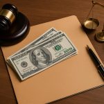 Gavel and legal documents representing sexual abuse lawsuit loans and legal funding process