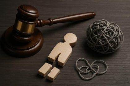 Courtroom gavel and legal documents symbolize complexities in personal injury case proceedings