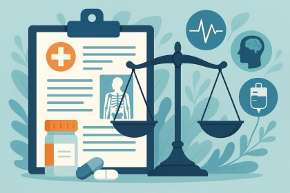 Personal injury lawyer supporting client with medical treatment after an accident