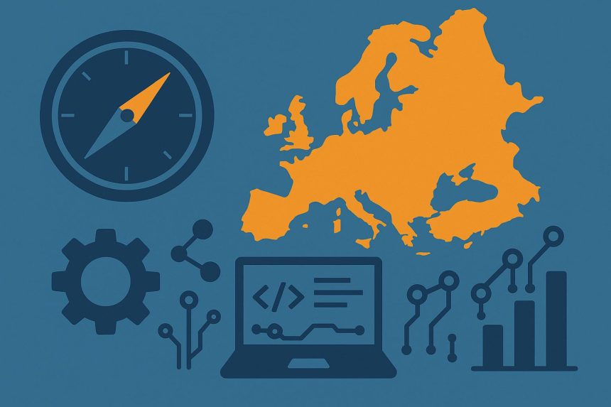 Eastern European software engineers collaborating on technology project for business partnership