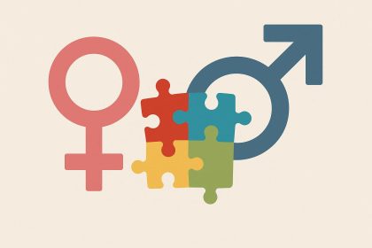 Autism awareness ribbon highlighting underrepresentation of girls and women in autism diagnosis