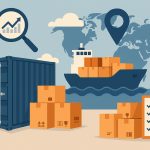 Shipping containers and cargo ship symbolizing LCL ocean freight solutions for small businesses