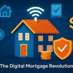 Smart home with digital mortgage technology, representing the future of home lending innovation