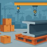 Construction materials stored on-site for early procurement to prevent long-lead project delays