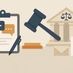 Australian court documents and gavel representing post-mediation legal process