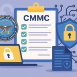 CMMC consultants reviewing compliance documents for DoD contractor cybersecurity readiness