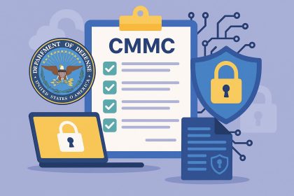 CMMC consultants reviewing compliance documents for DoD contractor cybersecurity readiness