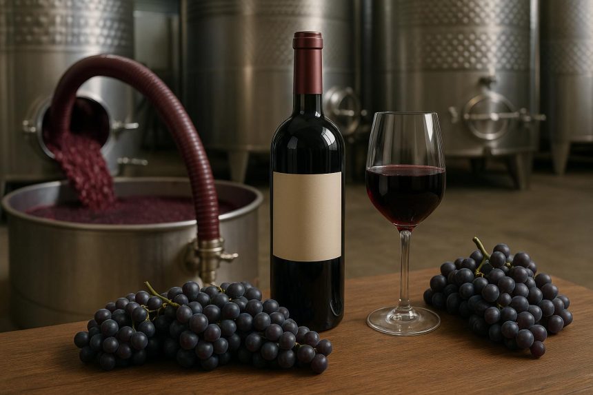 Wine barrels in a cellar highlighting wine production processes for growing brands
