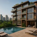 Modern boutique condominium exterior showcasing luxury architecture in Singapore real estate