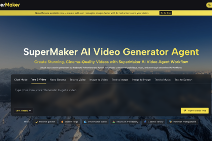 Image 1 of SuperMaker AI Video Generator Hands-On Review: The Next Stop for an All-In-One Creative Platform