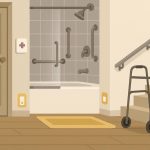 Handrails, stair lifts, and nonslip flooring in a cozy home for senior safety upgrades