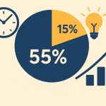 Graph illustrating the 55/15 rule concept with clear labels and highlighted key points