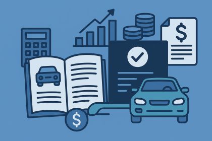 Car finance documents, calculator, and pen illustrating simplified car finance claim explanations