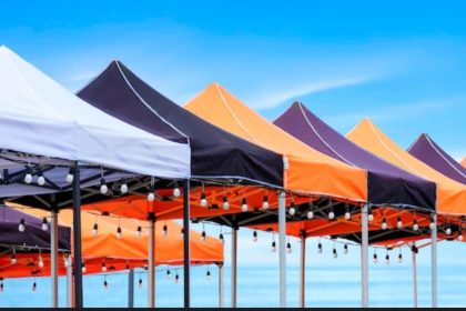 Image 1 of 7 Ways to Turn a Branded Tent Into More Than Shelter at Trade Shows