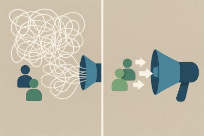 Complex scientific diagrams representing confusing technical jargon in life science marketing