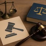 Gavel and law book symbolizing legal guidance for first-time offenders in the justice system