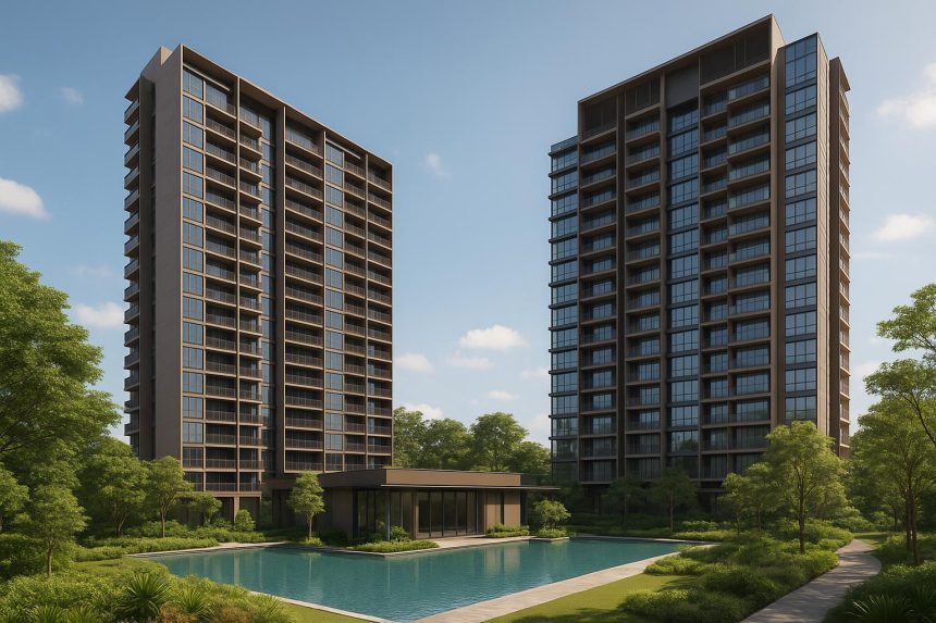 Modern Lentor Gardens Residences buildings showcasing practical urban living in Singapore