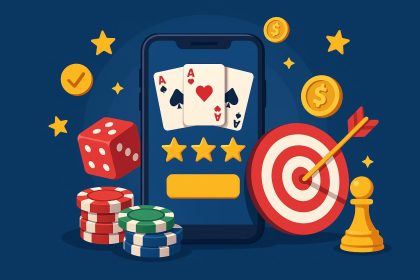 Winning strategies showcased on online game screen with smart moves and highlighted success icons