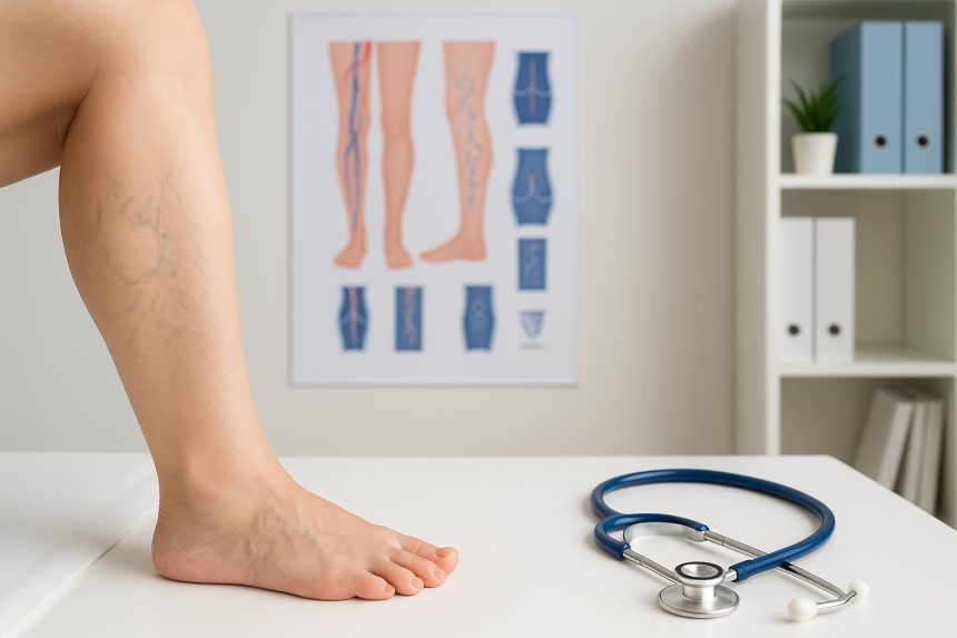 Varicose vein treatment procedure showcasing improved leg health and restored confidence