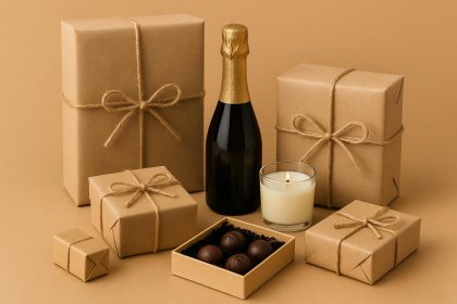 Affordable VIP gift sets with elegant packaging and budget-friendly luxury products displayed