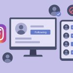Instagram unfollow tracking app interface showing follower lists and follow-back status