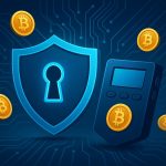 Illustration of a secure crypto wallet interface highlighting security features in digital finance