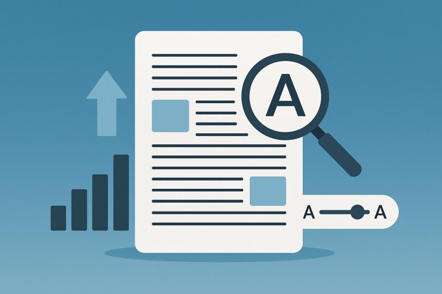 Open notebook, pen, and laptop on desk illustrating tips to enhance professional report clarity