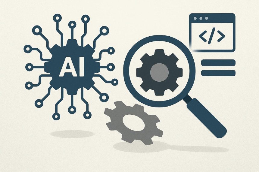 Abstract representation of shadow AI tools and detection methods in technology environments