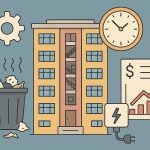 Stack of paperwork and cluttered office desk illustrating common strata management inefficiencies