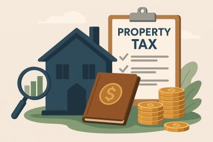 Property tax advisory firm analyzing documents to assist property owners with tax strategies