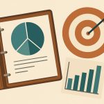 Financial portfolio analysis with charts and documents, representing strategies for new investment goals