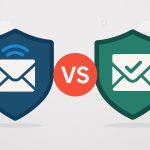 PowerDMARC vs Palisade logo comparison for selecting the best email authentication platform