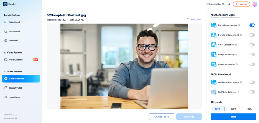 upload and enhance photos online