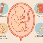 Newborn umbilical cord and placental tissues highlighting birth tissue banking options