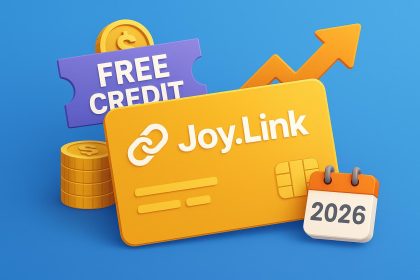 Joy.Link free credit promotional offers and updated terms highlighted for 2026 benefits