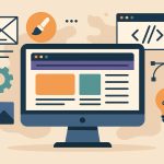 Modern website layout showcasing cutting-edge web design trends and innovative digital elements