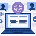 AI meeting note taker interface displaying multi-speaker identification and summary features