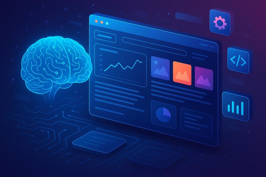 AI-powered tools integrating with modern web development to enhance business platforms and growth