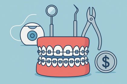 Dental braces and cost comparison chart, orthodontic options in Singapore, financial factors