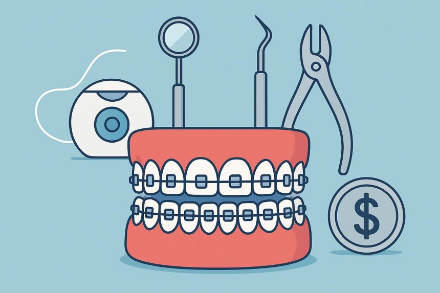 Dental braces and cost comparison chart, orthodontic options in Singapore, financial factors